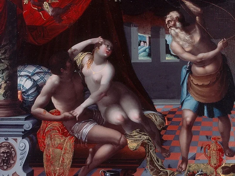 1599-Hans Konrad Gyger - Sorpresa da Venere e Marte attraverso Vulcano